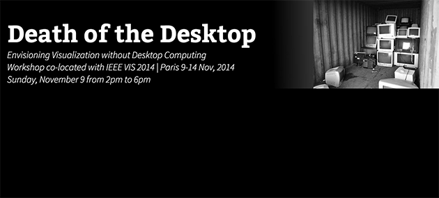 Teaser image for Death of the Desktop: Envisioning Visualization without Desktop Computing