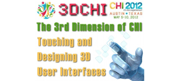 Teaser image for The 3rd Dimension of CHI (3DCHI): Touching and Designing 3D User Interfaces