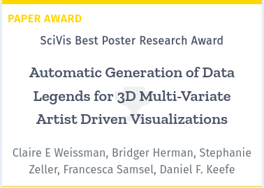 Best poster award from IEEE VIS 2020
